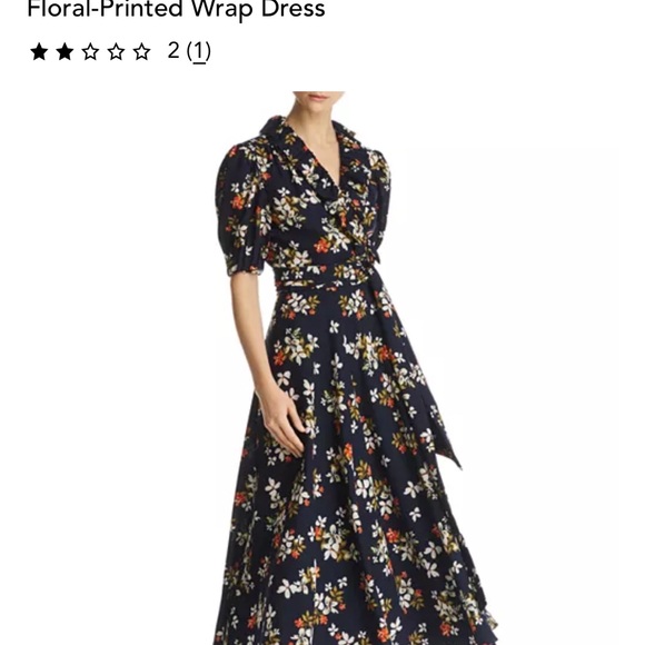 Jill Stewart Floal Wrap Dress - Picture 1 of 6